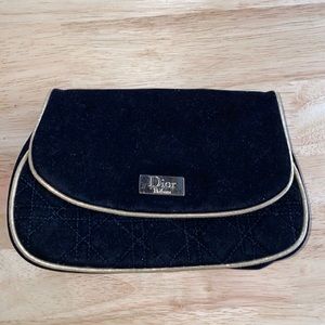 Dior velvet cosmetic bag
